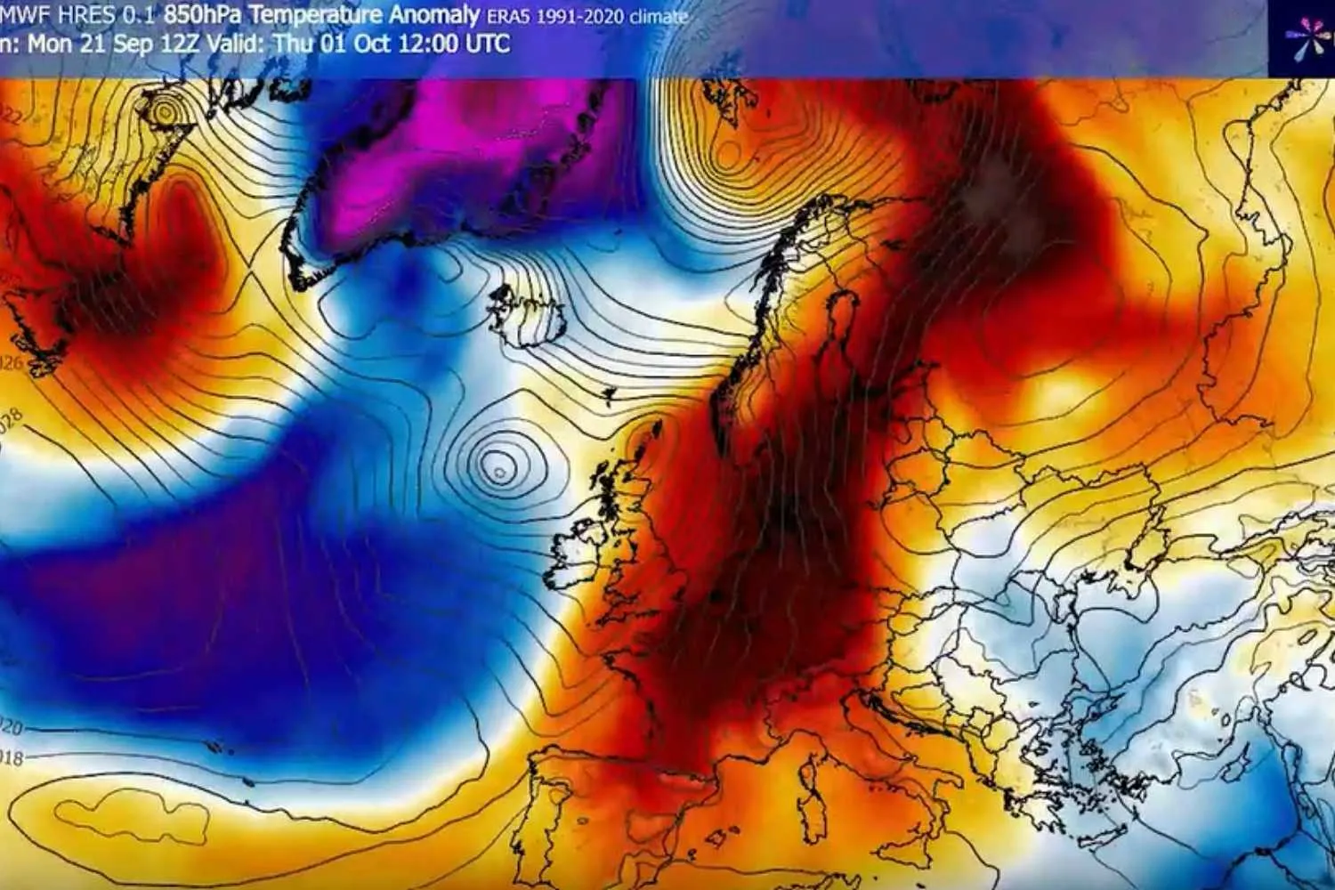 Arriva l’autunno ma l’Europa finisce nella morsa della cupola di calore: Italia divisa fra caldo estivo e brusco calo termico
