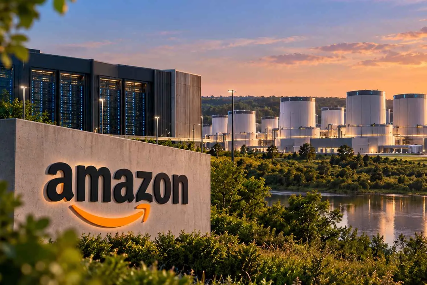Amazon sta per costruire 12 mini reattori nucleari da 960 MW per far fronte alla domanda di energia dei propri datacenter