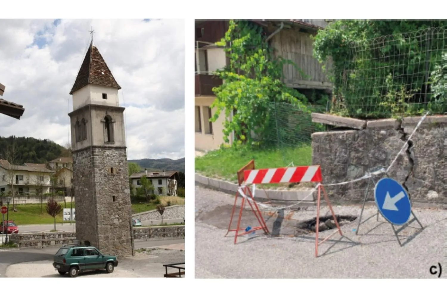 Questo paese del Friuli sta sprofondando (e il suo campanile è sempre più inclinato)